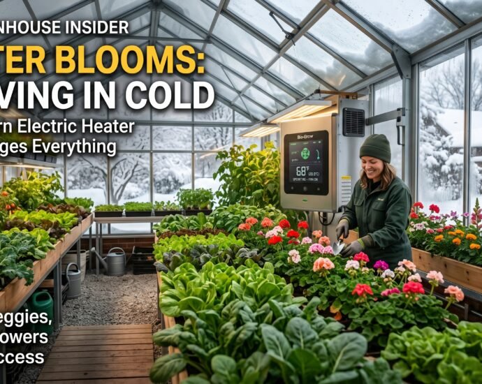 electric greenhouse heater with thermostat