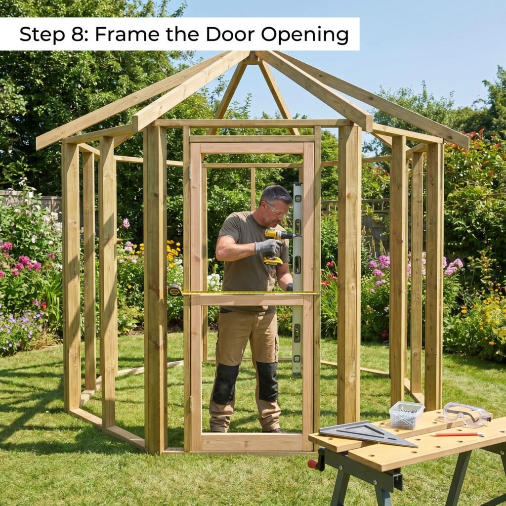 small octagonal greenhouse