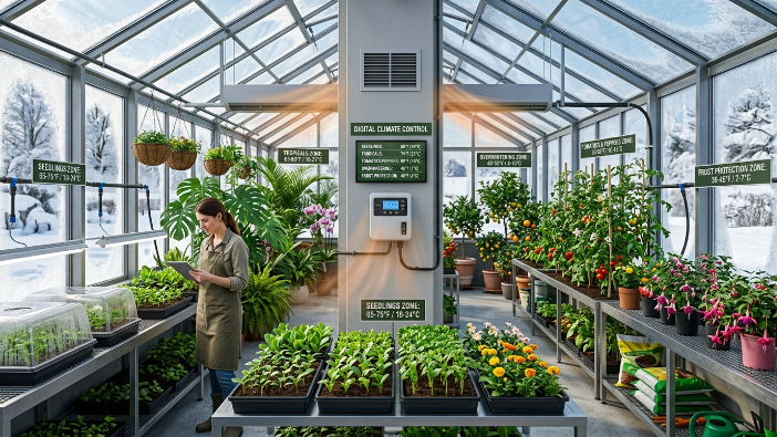 electric greenhouse heater with thermostat