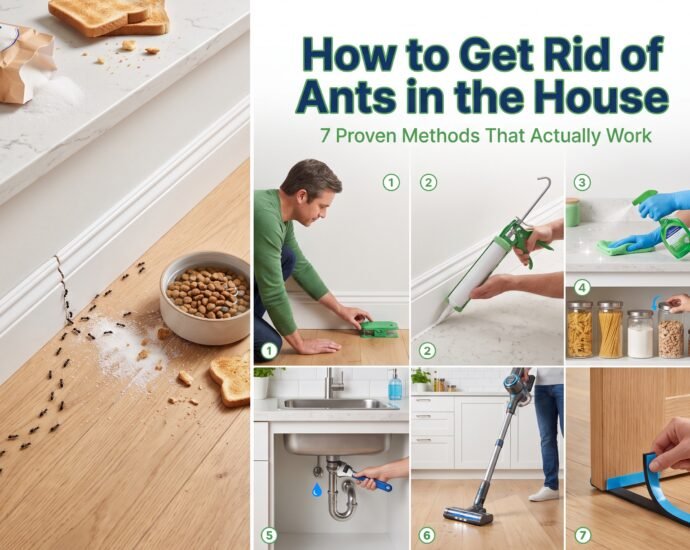 how to get rid of ants in the house