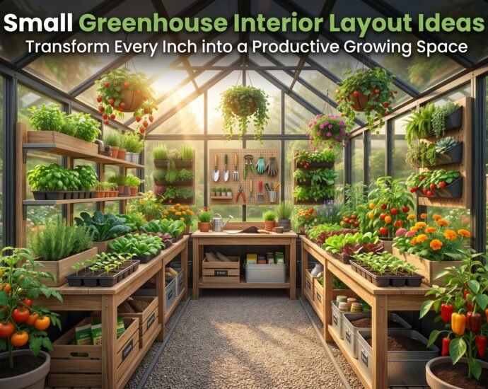 small greenhouse interior layout ideas