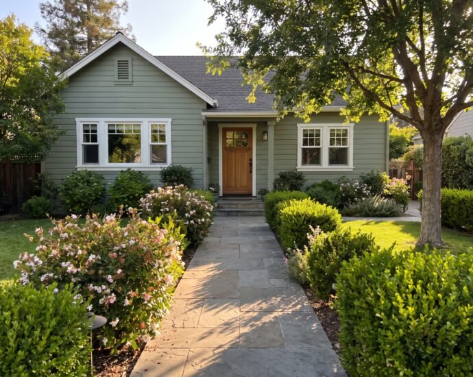 sage green house