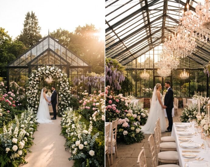 Glass Greenhouse Wedding Venue
